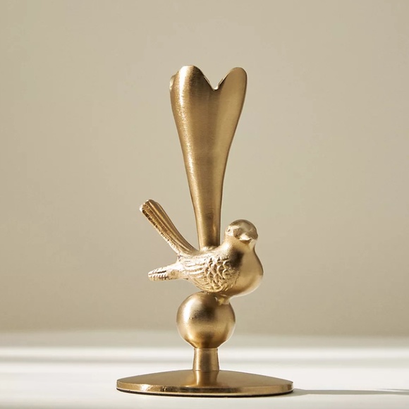 Anthropologie "Marizia Sparrow Candleholder in Bronze" - Picture 2 of 5